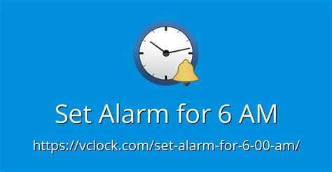 set alarm for 6 00.